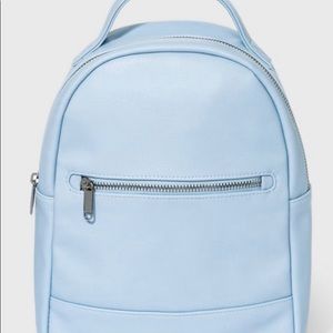 Leather mini backpack